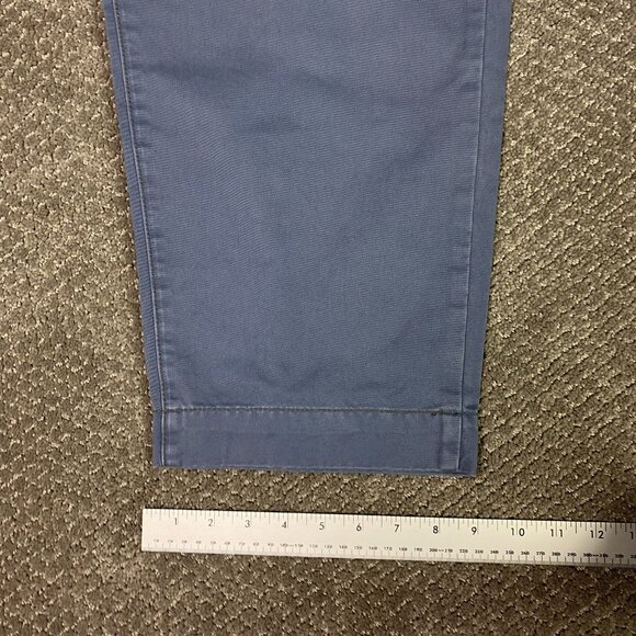 Wallace & Barnes Officer's Chino Pants Men's 35 x 32 Fit 36x30 Blue Field Cotton - Picture 14 of 16